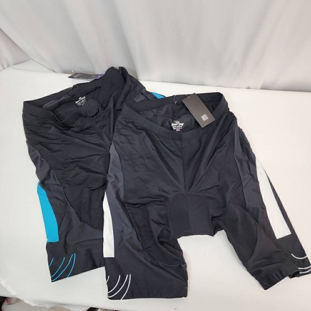 Beroy Size 2XL Set of 2 3D Gel Padding Womens Cycling Shorts C21 Athletic